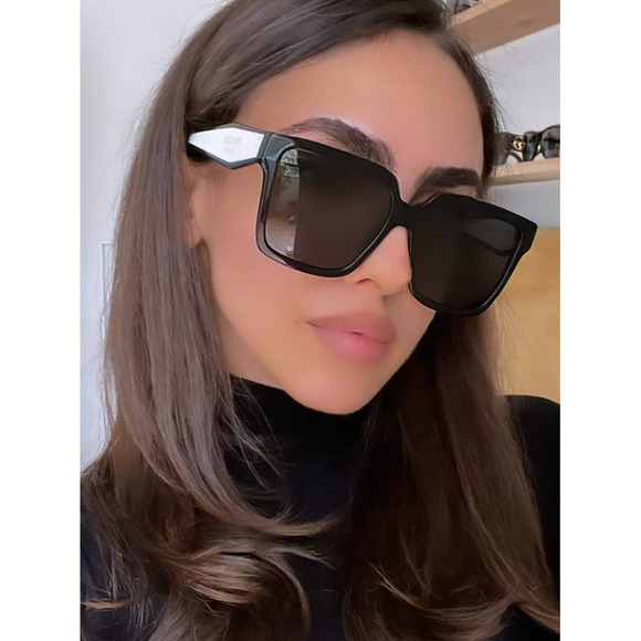 NEW Prada PR24ZS Sunglasses in Black White main image 9
